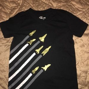 Toddler boys black VNeck